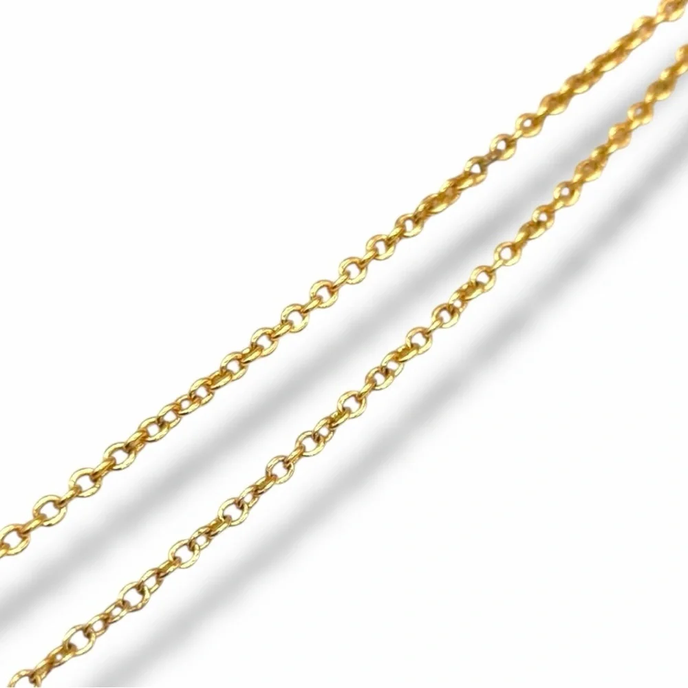 ✨ Coach Gold Tone Heart Necklace Pink Crystal Signature C Pendant ✨ - Picture 8 of 8